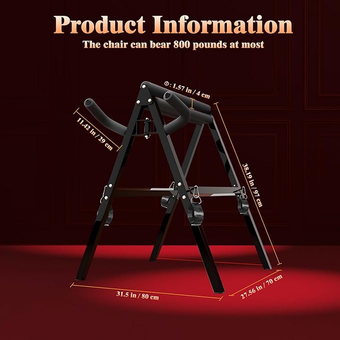 Image of Long love fun tripod furniture sm sex chair couples alternative toys acacia chair auxiliary tools adult products